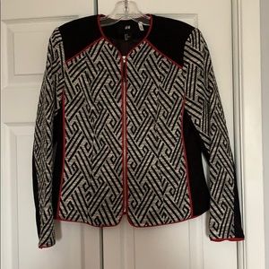H&M zip up blazer